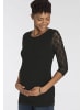 neun 9 monate Umstandsshirt in schwarz