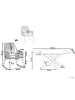 Beliani 7-tlg Gartentisch Set ORISTANO in Grau/Beige/Braun