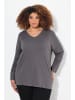 Ulla Popken Shirt in graphitgrau