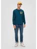 s.Oliver Sweatshirt langarm in Petrol