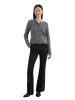 Marc O'Polo Cardigan slim in striped mouliné / deep night b