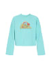 IZIA Women Sweatshirt in turquoise