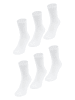 Jako Socken 6er-Set gepolsterte Fersen- und Zehenbereich in Weiß-2
