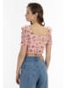 myMo Damen Blusenshirt in Rosa Mehrfarbig