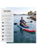 tectake Aufblasbares Paddle Board 2in1, Drop-Stitch, belastbar, Komplettset