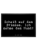 Mr. & Mrs. Panda Fußmatte Problem auf den Prinzen.... mit Spruch in Schwarz