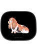 Mr. & Mrs. Panda Sonnenblende Auto Hund Basset Hound ohne Spruch in Schwarz