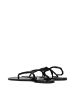 Isabel Marant Schwarz Leder Flip-Flop Sandalen