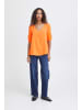 ICHI Kurzarm-Bluse IHMAIN Regular fit in Coral Rose