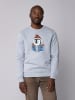 wat? Apparel Sweatshirt Pinguin in Serene Blue
