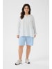 KAFFE curve Langarm-Bluse KCmille Loose fit in Chalk/Soft Chambray Stripe