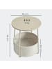 VASAGLE Beistelltisch Lilea in Naturbeige - (B)45 x (H)51 x (T)45 cm