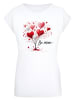 F4NT4STIC Extended Shoulder T-Shirt Herzbaum Be Mine! in weiß
