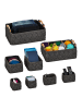 relaxdays 8-tlg. Schrank-Organizer Set in Dunkelgrau