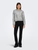 ONLY Kapuzenpullover in Light Grey Melange