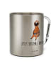 Mr. & Mrs. Panda Trinkbecher Edelstahl Faultier Kaffee mit Spruch in Silber