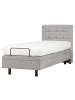 Beliani Einzelbett DUKE in Grau/Schwarz - (W) 82 x (H) 102 x (L) 216 cm