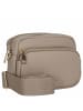 Seidenfelt Heby - Schultertasche 18 cm in light taupe