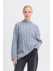 b. young BYNATA CABLE JUMPER loose fit in Dusty Blue Melange