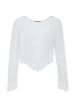 ebeeza Damen Strickpullover in Weiss