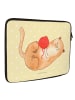 Mr. & Mrs. Panda Notebooktasche Katze Wolle ohne Spruch in Gelb Pastell
