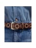 b.belt Nietengürtel Leder in dark brown