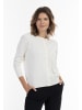 usha BLACK LABEL Damen Cardigan in Wollweiss
