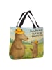 Mr. & Mrs. Panda Shopper Bären mit Hut Design mit Spruch in Weiß