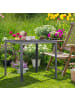 relaxdays Gartentisch in Grau - (B)78 x (H)74 x (T)78 cm
