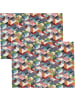 Sander Jacquard, Baumwollmischung, Gewebt Tischset 2er-Pack Cubes in bunt
