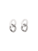 usha WHITE LABEL Women Earrings in Silver White