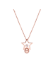 Luxenter necklace with brilliant-cut zirconia and 18-K rose gold finish - Losath