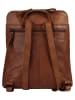 SPIKES & SPARROW Rucksack echt Leder in cognac