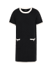 DreiMaster Women Dress in black offwhite