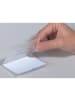 Durable Namensschild aufklappbar PP 40x75mm farblos Packung mit 10 Stück