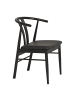 ebuy24 Esszimmerstuhl Artenara  Schwarz 2er Set