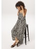 Aniston CASUAL Sommerkleid in schwarz-wollweiß