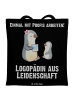 Mr. & Mrs. Panda Einkaufstasche Logopädin Leidenschaft mit Spruch in Schwarz