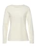 LASCANA Langarmshirt in creme, schwarz