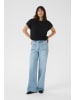 Kaffe Kurzarm-Bluse KAclaudi Baggy fit in Black Deep