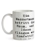 Mr. & Mrs. Panda Tasse Spruch Wassermann Ideenflug mit Spruch in Weiß