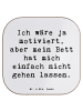 Mr. & Mrs. Panda Untersetzer Glas Spruch Motivationsbett mit Spruch in Weiß