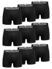 Amaci&Sons 9er Pack Boxershorts LARY in Schwarz/Schwarz