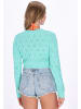 IZIA Women Cardigan in turquoise
