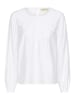 Cream Langarm-Bluse CRIlona Regular fit in Snow White