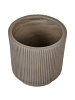 Beliani Outdoor Blumentopf DARIA in Beige - (W) 30 x (H) 30 x (L) 30 cm