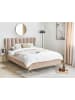 Beliani Doppelbett MIRIBEL in Beige/Gold - (W) 167 x (H) 112 x (L) 218 cm