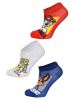 Paw Patrol 3er-Set: Sneaker Socken in Mehrfarbig