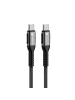 COFI 1453 Forcell Ladekabel USB-C auf USB-C F-Energy C263 0,25 m 240W in Transparent