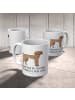 Mr. & Mrs. Panda Becher mit Henkel Hund Dogge mit Spruch in Weiß